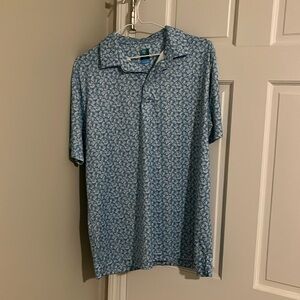 Pro Tour polo blue watermelon print